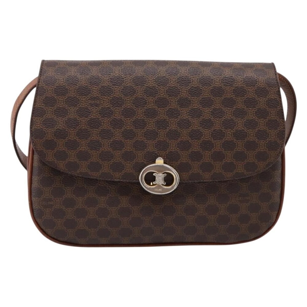 Celine Vintage Macadam Canvas and Leather